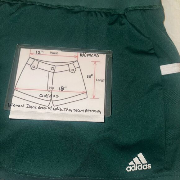 Adidas T19 Aeroready Green Utility Skort Size XS - Picture 11 of 11